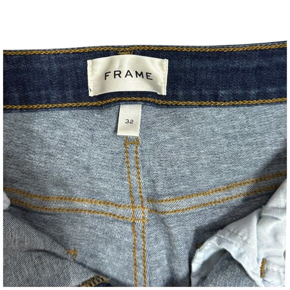 Frame Women's Raw Crop Mini Bootcut Jeans Aspire Raw After Mid Wash Size 32 - Picture 7 of 8